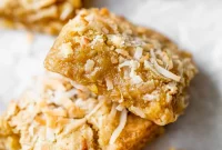 Buttery Coconut Bars Recipe with Crisp Shortbread Crust