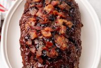 Bourbon-Glazed Bacon Meatloaf Recipe