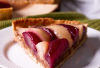 Poached Pear and Almond Frangipane Tart Recipe