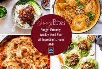 Aldi Weekly Meal Plan with Free Printable Shopping List