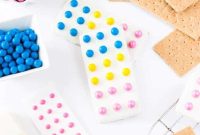 Candy Button Graham Cracker Bars Recipe — No-Bake Party Treat