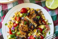 Tequila-Lime Chicken with Corn Salsa and Margarita Marinade