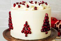 White Chocolate and Pomegranate Layer Cake Recipe
