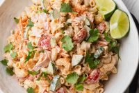 Mexican Macaroni Salad with Ham and Creamy Pepita Dressing