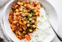 Moroccan Chickpea Stew with Warm Spices and Citrus Zest
