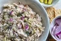 Dill Ranch Chicken Salad with Light Yogurt Dressing
