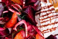 Roasted Beet Salad with Whipped Ricotta, Fennel & Orange