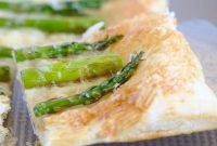 Savory Asparagus Tart with Goat Cheese and Puff Pastry
