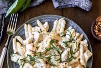 Creamy Lemon Chicken Pasta Recipe with Garlic and Parmesan