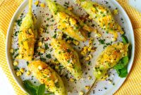 Crab and Ricotta Stuffed Squash Blossoms (Fiori di Zucca)