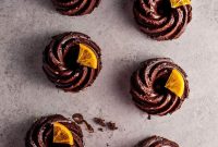 Mini Chocolate Bundt Cakes with Candied Orange Slices Recipe