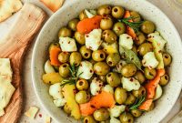 Citrus-Marinated Spanish Olives with Manchego Cheese