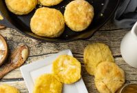 Skillet Cornmeal Biscuits: Crispy Golden Biscuits from Cast Iron
