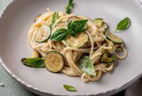 Spaghetti alla Nerano: Cheesy Fried Zucchini Pasta Recipe