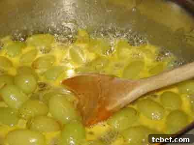 Greek Grape Spoon Sweet (Stafydi Gliko) Recipe 5 Boiling grapes for greek spoon sweet recipe stafyli gliko.