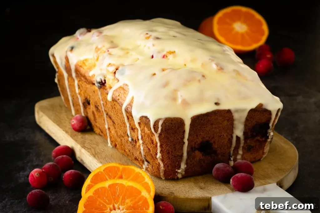 Orange Cranberry Quick Bread Recipe with Zesty Citrus Glaze 4 Easy orange cranberry bread