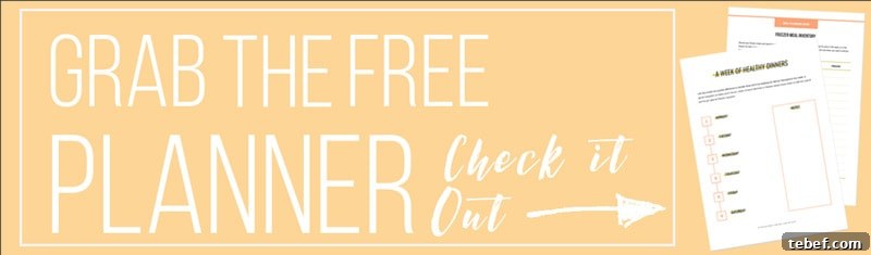 Aldi Weekly Meal Plan with Free Printable Shopping List 5 Email sign-up graphic