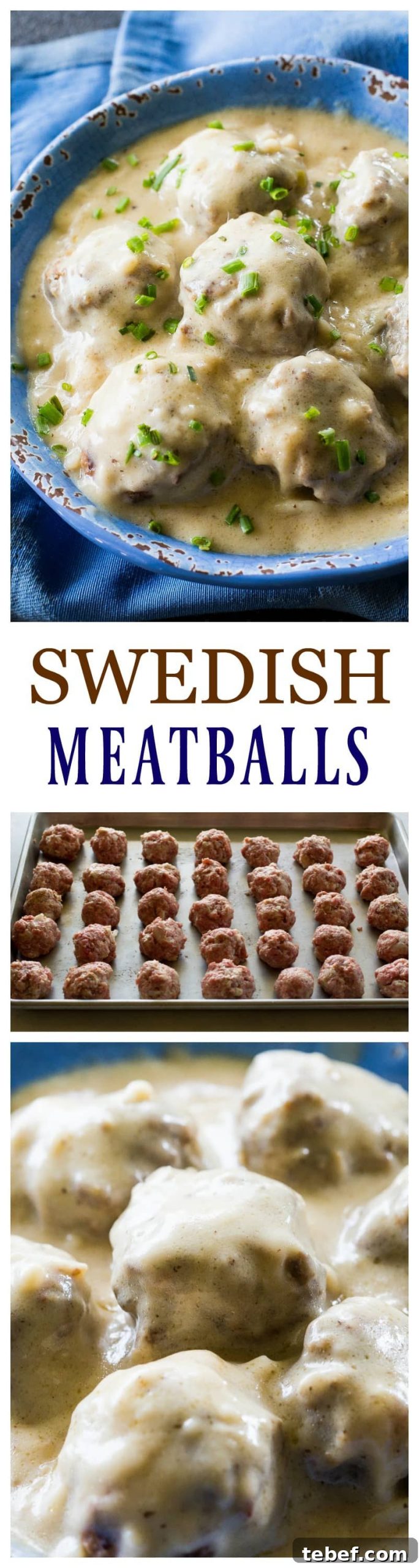 Classic Swedish Meatballs Recipe with Creamy Gravy 6 Swedish Meatballs - so tender with a flavorful gravy. Serve over noodles or rice.