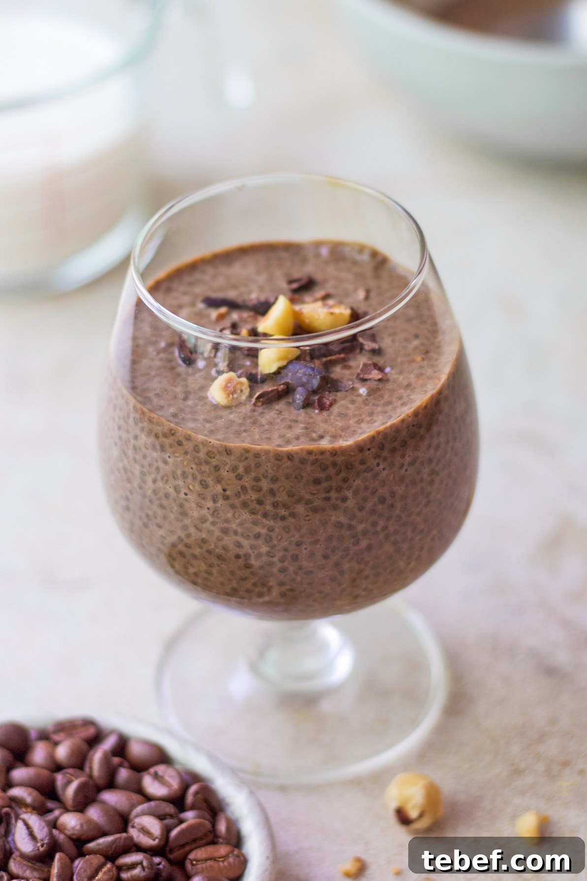 Mocha chia pudding