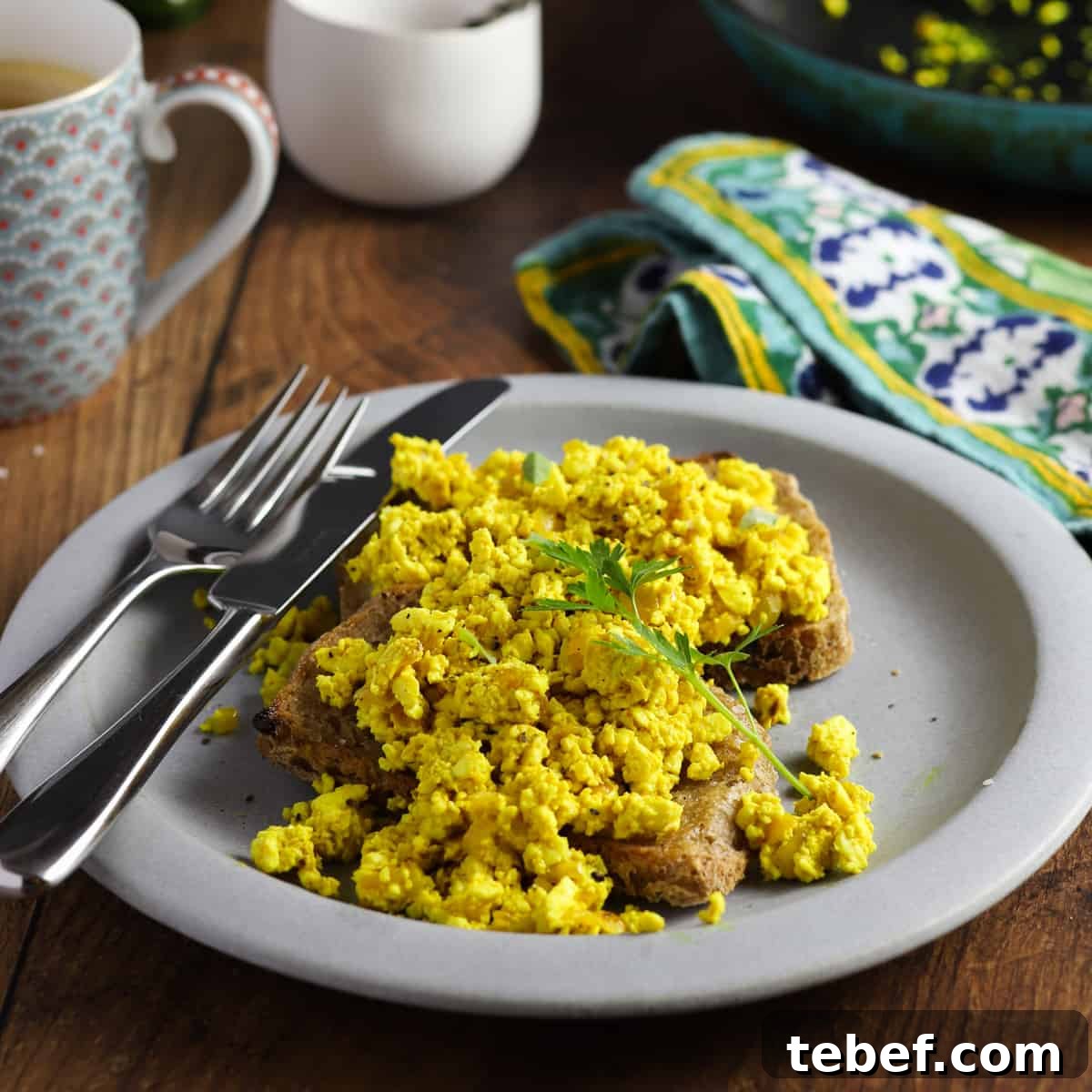 Photo showing Tofu Scramble (vegan and gluten-free)