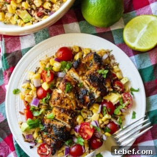 Tequila-Lime Chicken with Corn Salsa and Margarita Marinade 11 Tequila Lime Chicken with Tomato Corn Salad