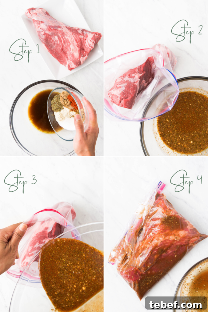 tri tip marinade recipe step instructions