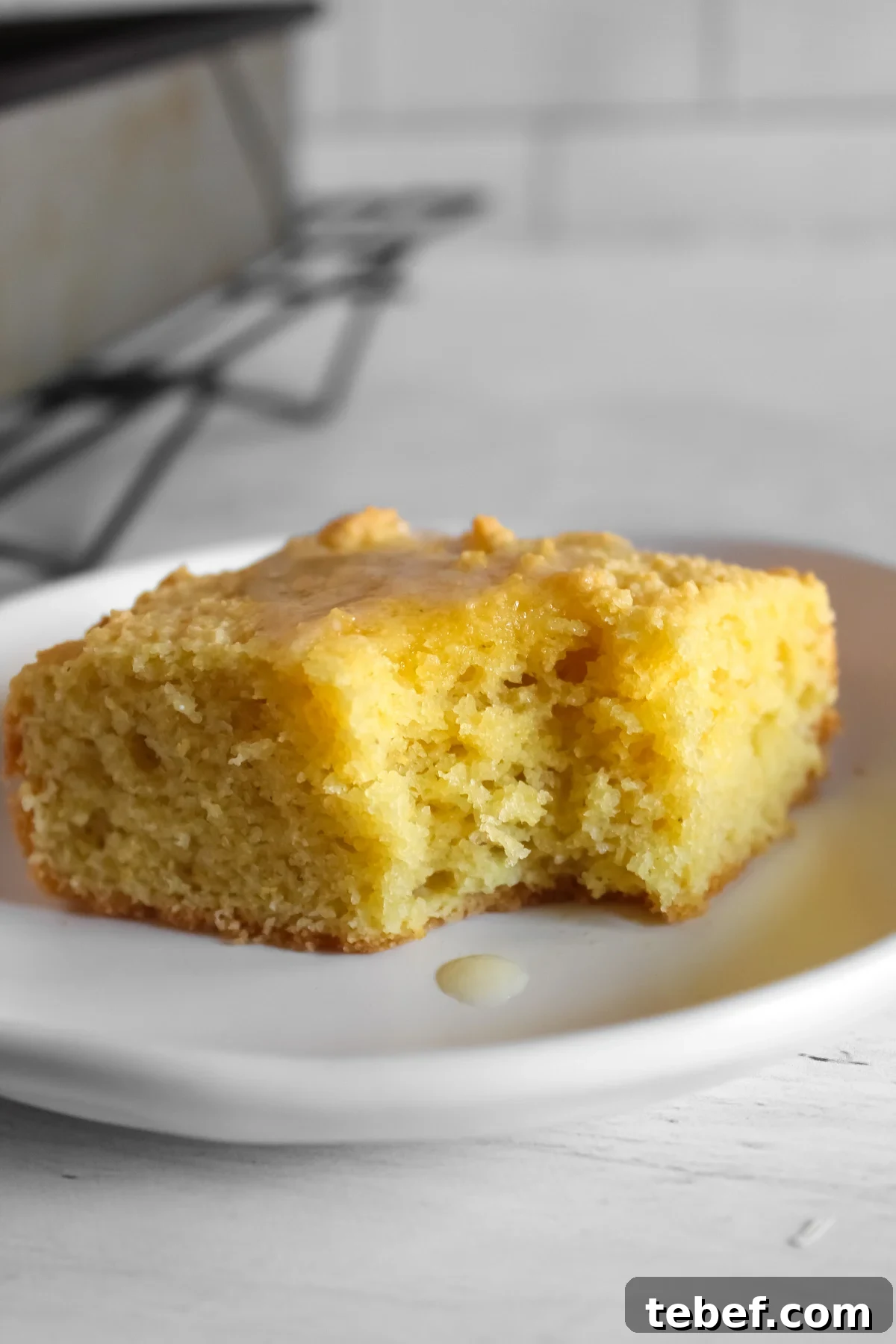 Almond Flour Substitutes: Top Alternatives and How to Use Them 15 bite taken out of a slice of almond flour cornbread