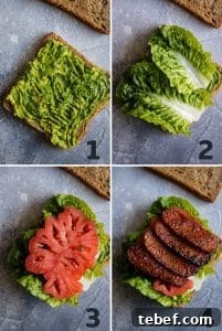 Crispy Tempeh BLT Sandwich — Vegan Bacon, Lettuce & Tomato 7 img 12725 8