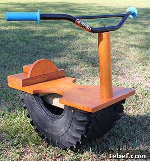 Use an old tire and an old bike to make this! Great idea