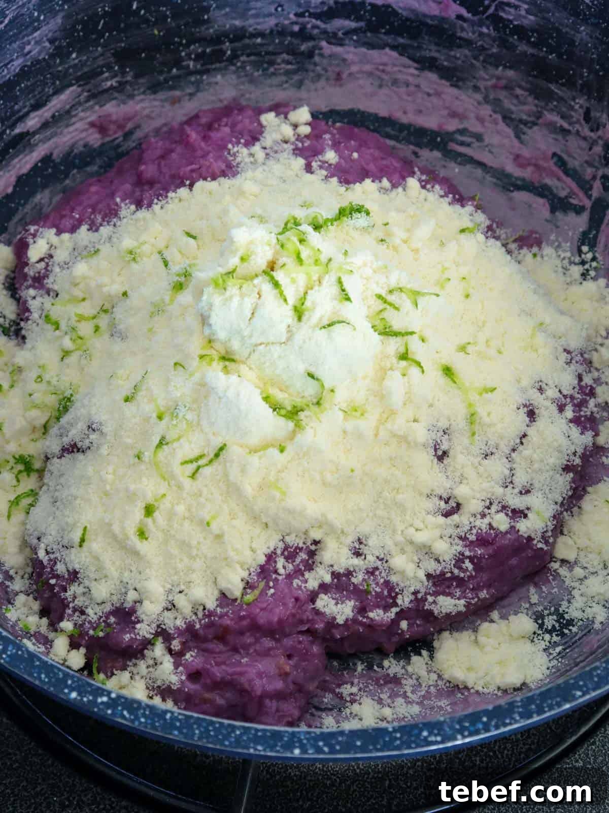 Ube Pastillas: Creamy Filipino Coconut Milk Candy Recipe 4 cooking ube pastillas in a pan