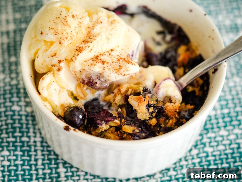 Air Fryer Blueberry Crisp Recipe for Juicy, Crispy Berries 5 air fryer blueberry crisp recipe