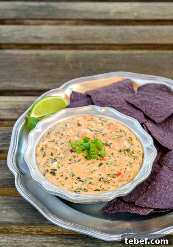 Jose Peppers Spinach Dip Recipe with Creamy Cheese and Garlic 3 This is a copycat recipe of Jose Peppers Espinaca Dip recipe! It's cheesy with so much flavor (and uses homemade Velveeta if you'd prefer that to buying it)!