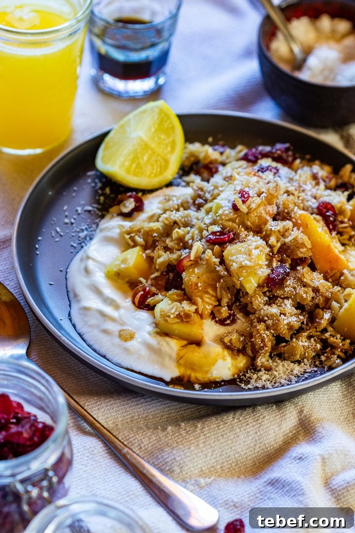 Homemade toasted oatmeal