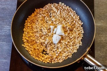 How to make toasted oatmeal step 1