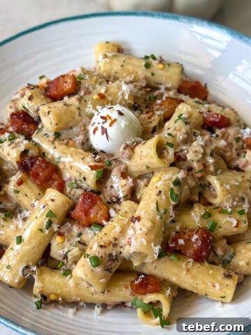 white bolognese