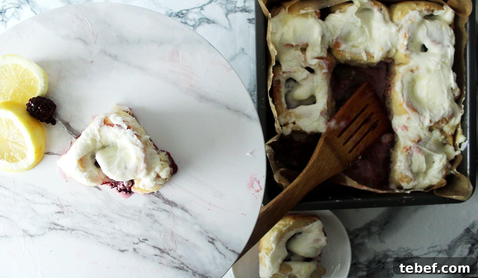 Blackberry Lemon Sweet Rolls Recipe — Soft Citrus-Rolled Buns 8 blackberry lemon sweet rolls
