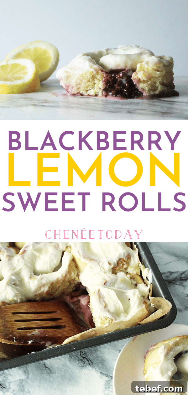 Blackberry Lemon Sweet Rolls Recipe — Soft Citrus-Rolled Buns 9 blackberry lemon sweet rolls