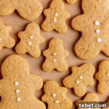 Gingerbread cookies close-up