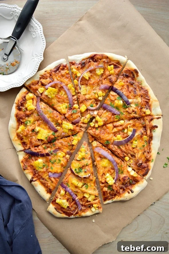 Ultimate BBQ Chicken Pizza with Loaded Toppings 4 BBQ Chicken Pizza
