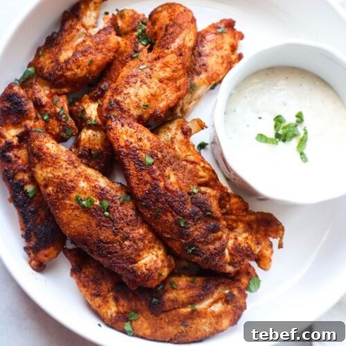 bowl with blackened chicken tenders