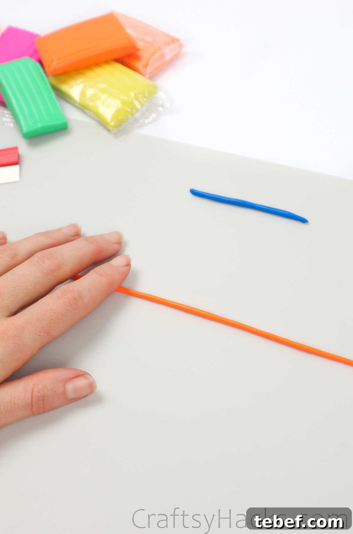 DIY Polymer Clay Rings: Step-by-Step Guide for Stunning Designs 6 rolling out orange clay