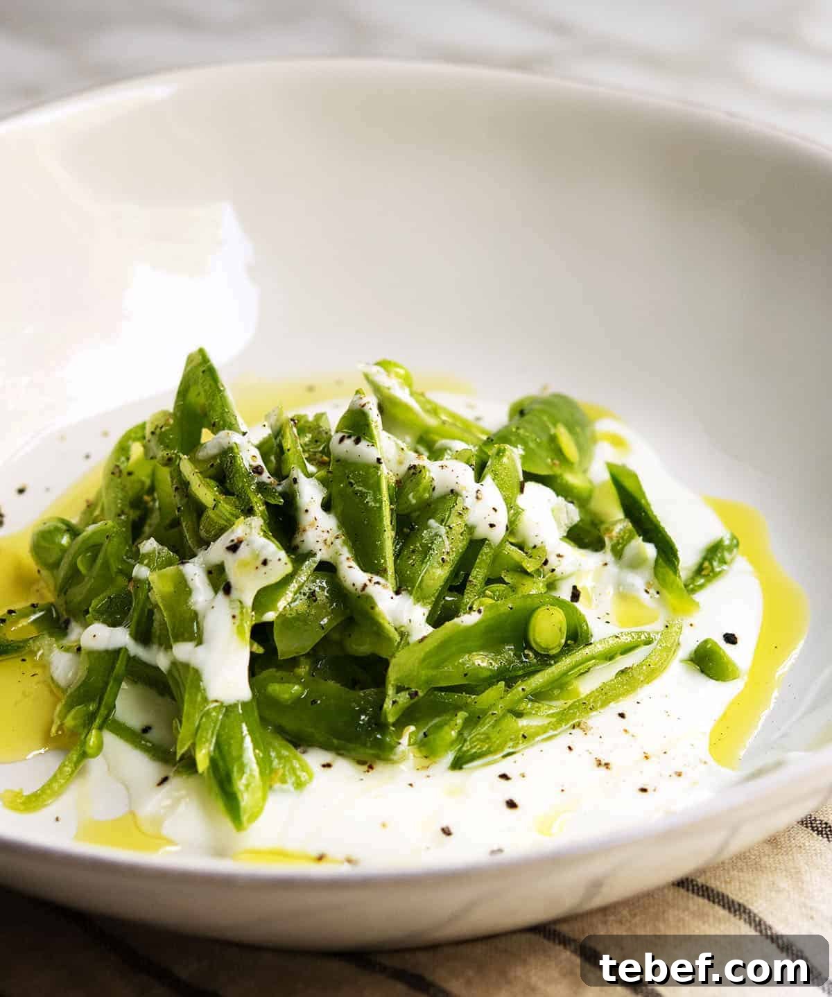 Crisp Sugar Snap Pea Salad with Lemon-Parmesan Dressing 3 img 17608 2
