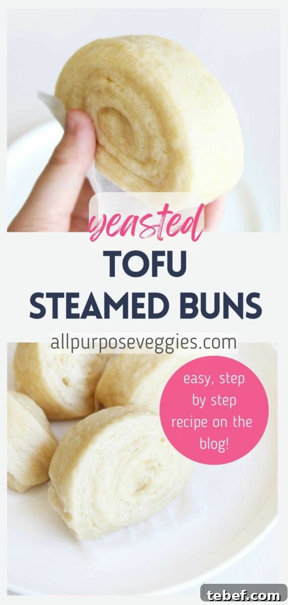 pin image - Healthy Tofu Mantou (Chinese Style Yeasted Steamed Bread)