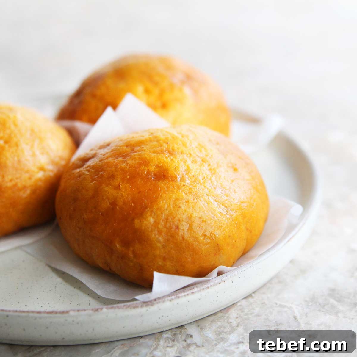 vegan pumpkin steamed buns
