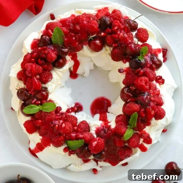 Slow Cooker Chocolate Orange Pudding Recipe 12 The perfect Christmas dessert for decorating the table. A Christmas Wreath Pavlova.