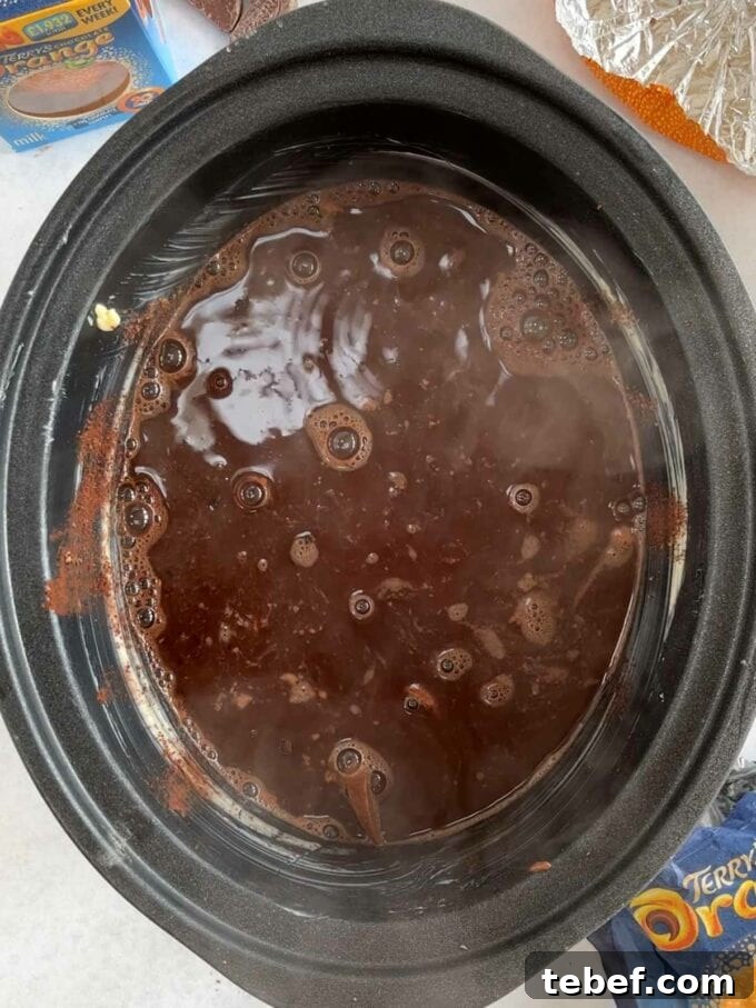 Slow Cooker Chocolate Orange Pudding Recipe 9 How to make Slow Cooker Chocolate Orange Pudding. Step 4.