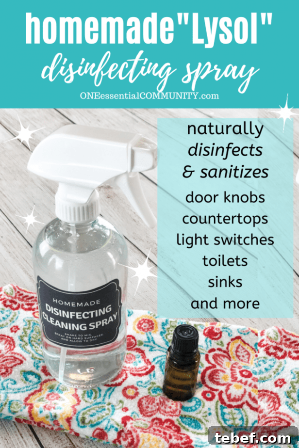 DIY Disinfecting Cleaning Spray Recipe That Kills Germs 2 natural DIY cleaning and disinfecting spray