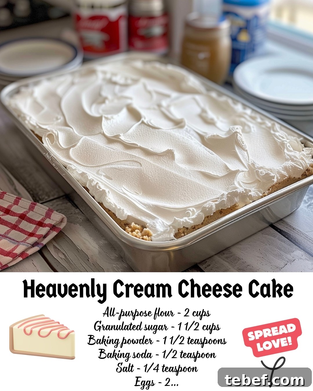 Heavenly Cream Cheese Cake