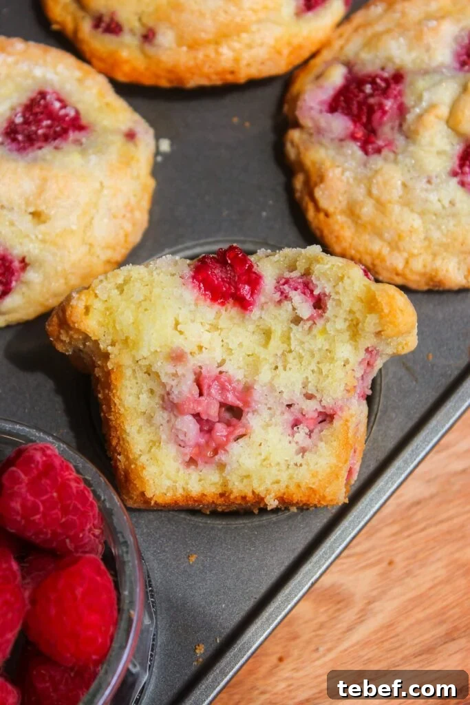 Lemon Raspberry Muffins Recipe with Zesty Glaze 3 img 19934 2