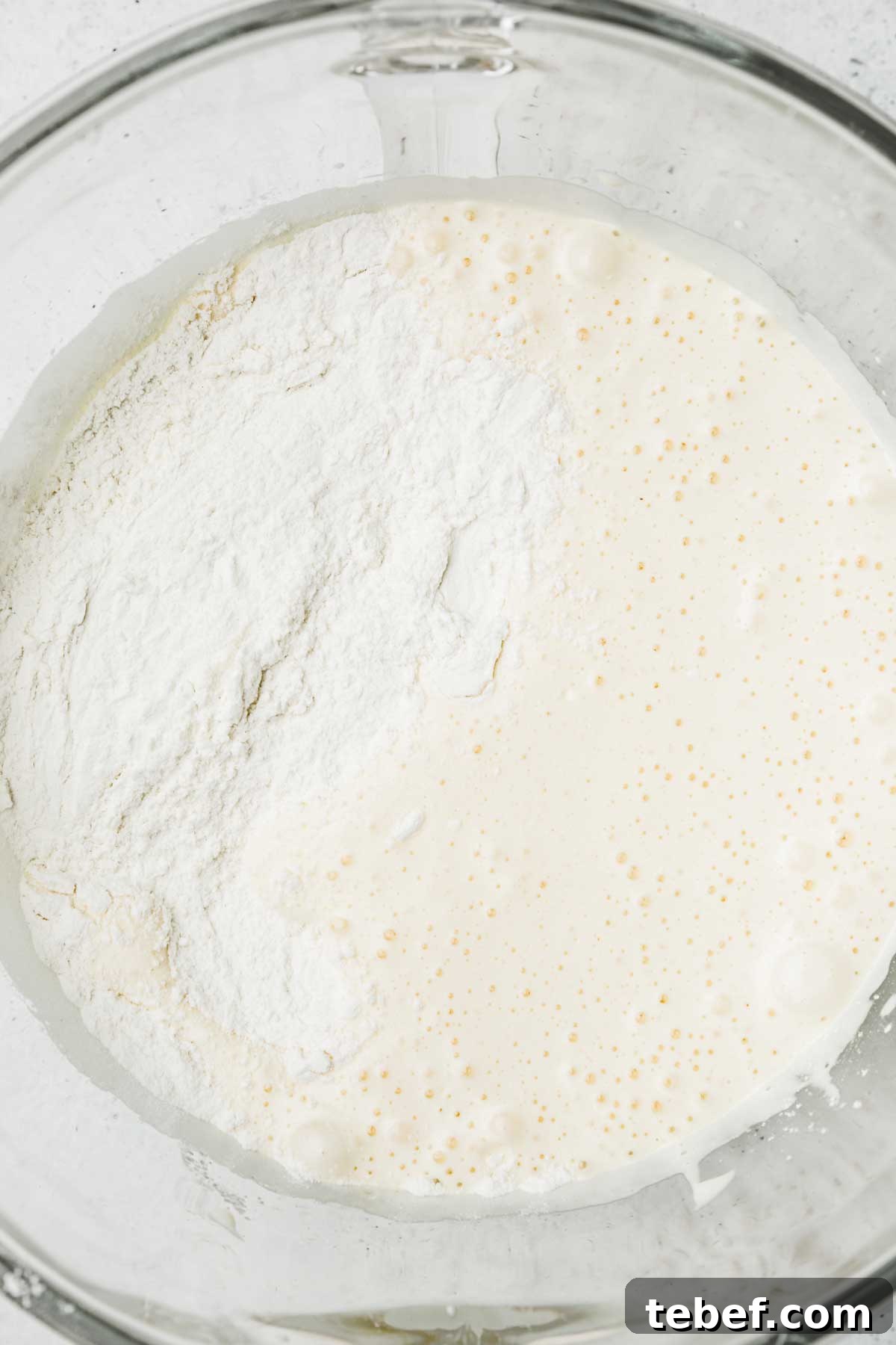 Raspberry Mascarpone Layer Cake with Fresh Cream Filling 4 Whipped eggs and sugar mixture for vanilla molly cake